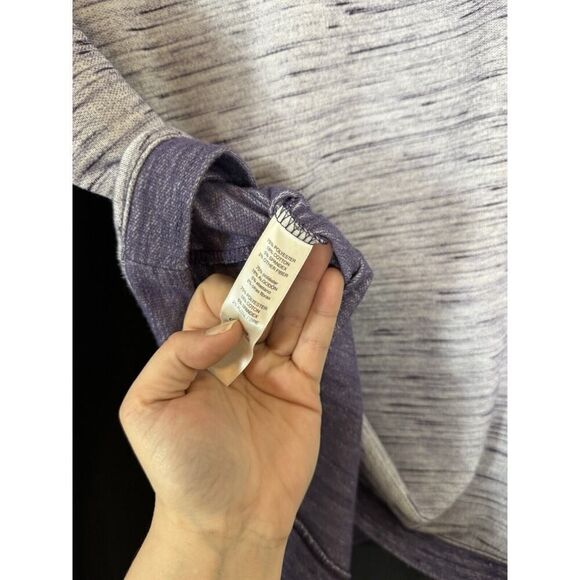 Weekends by Chico's Womans Purple Long Sleeve Pockets Cowl Neck Pullover Top 1 - Picture 3 of 4